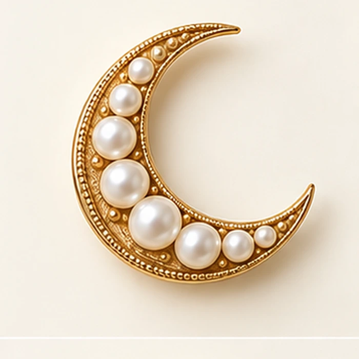 Celestial pearl brooch collection